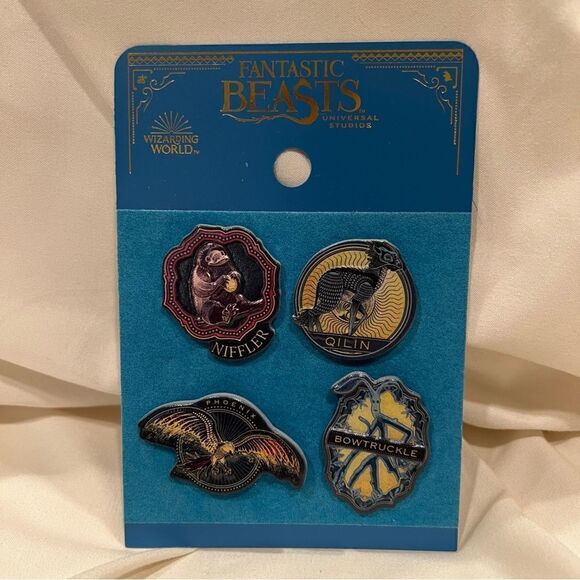 Universal Studios X Harry Potter Fantastic Beasts Collectible Trading Pins NWT - Picture 1 of 6